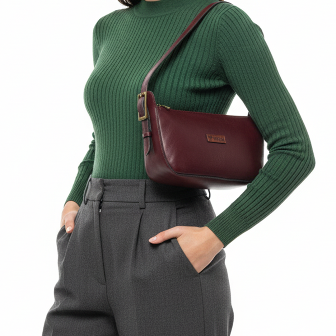 Zip & Zap Bag - Maroon