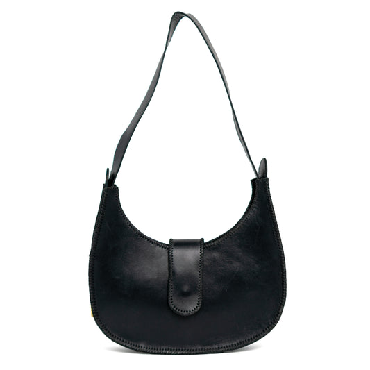 Round Hand Bag - Black