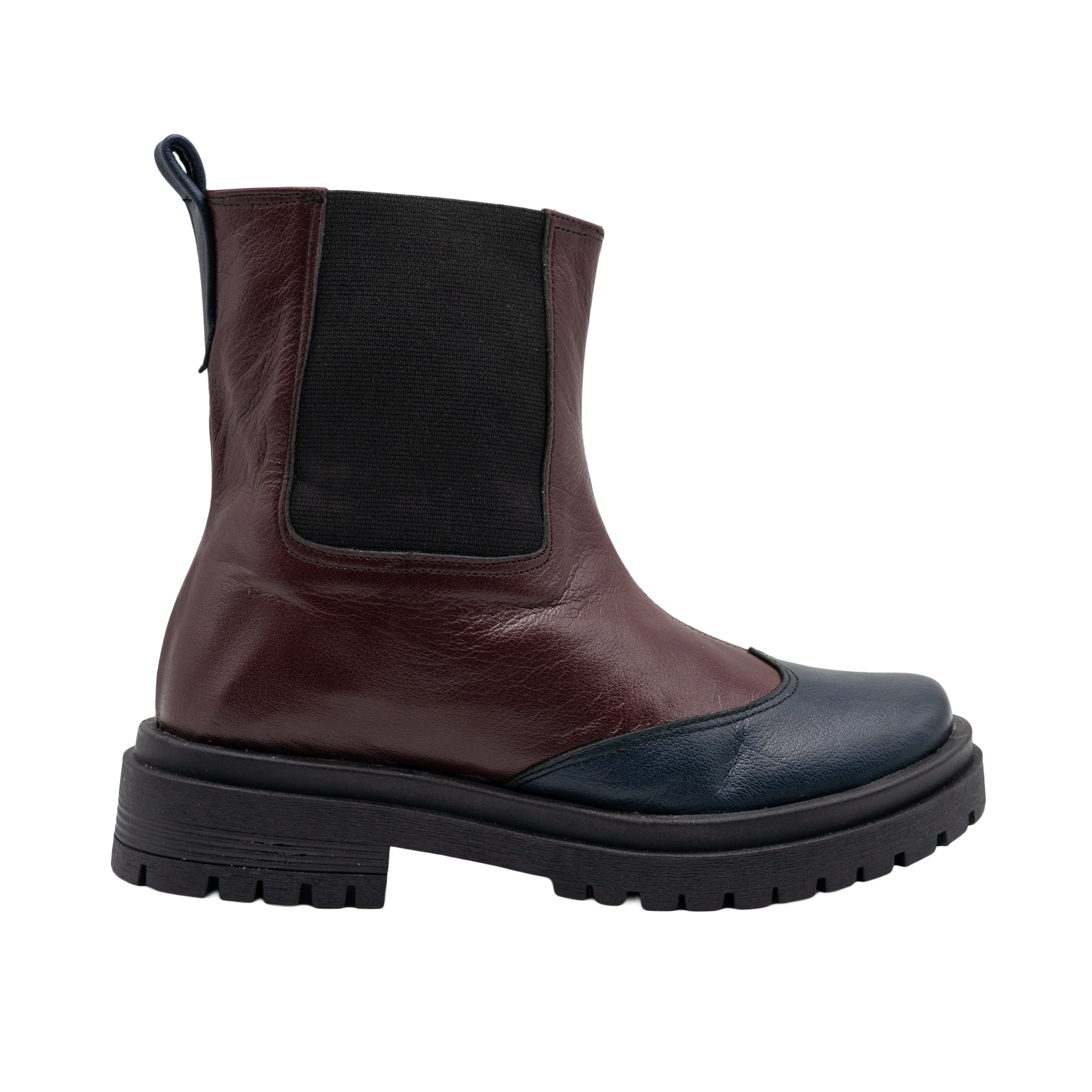 Valentine Boots - Marron X Dark-Blue