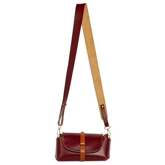 The Diamond Bag ( Burgandy x Havan )