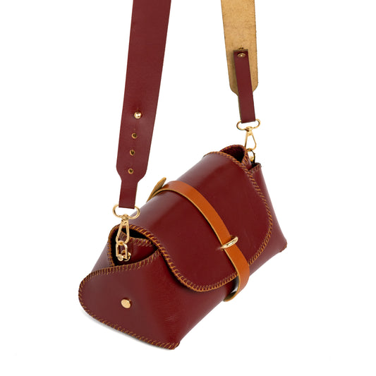 The Diamond Bag ( Burgandy x Havan )