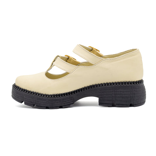 Chunky Classic Shoe - Beige