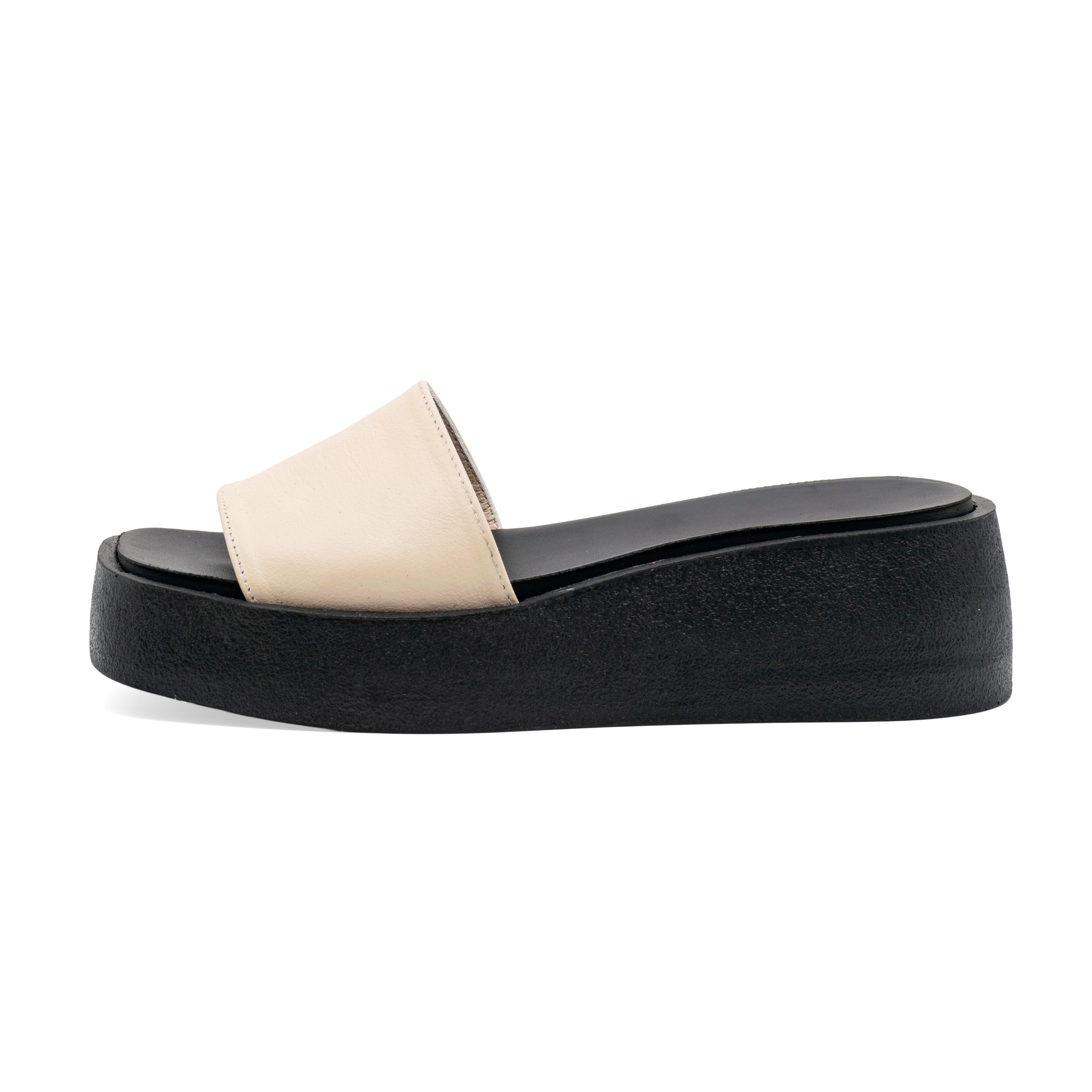 Platform Slip Slippers - Pro - Beige