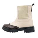 Valentine Boots - Beige X Brown