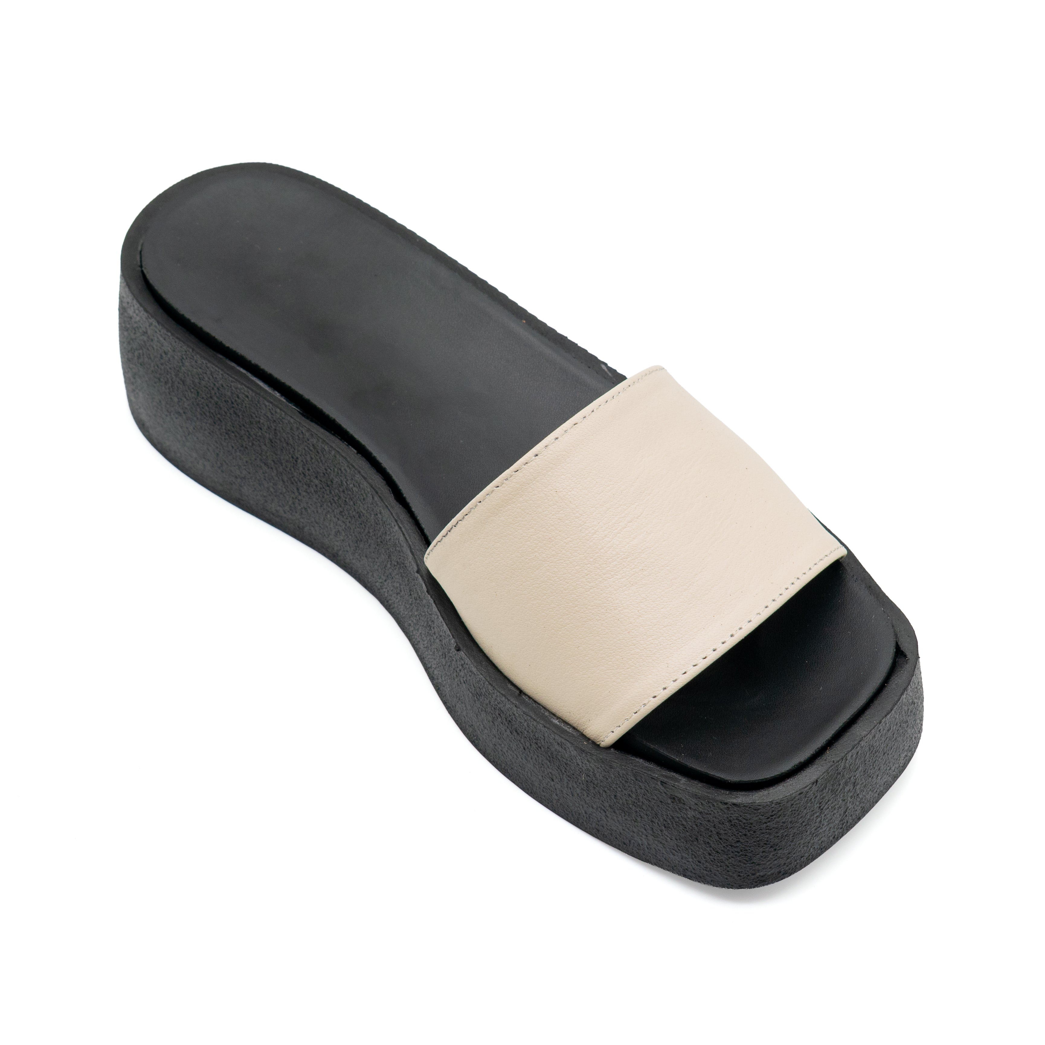 Platform Slip Slippers - Pro - Beige