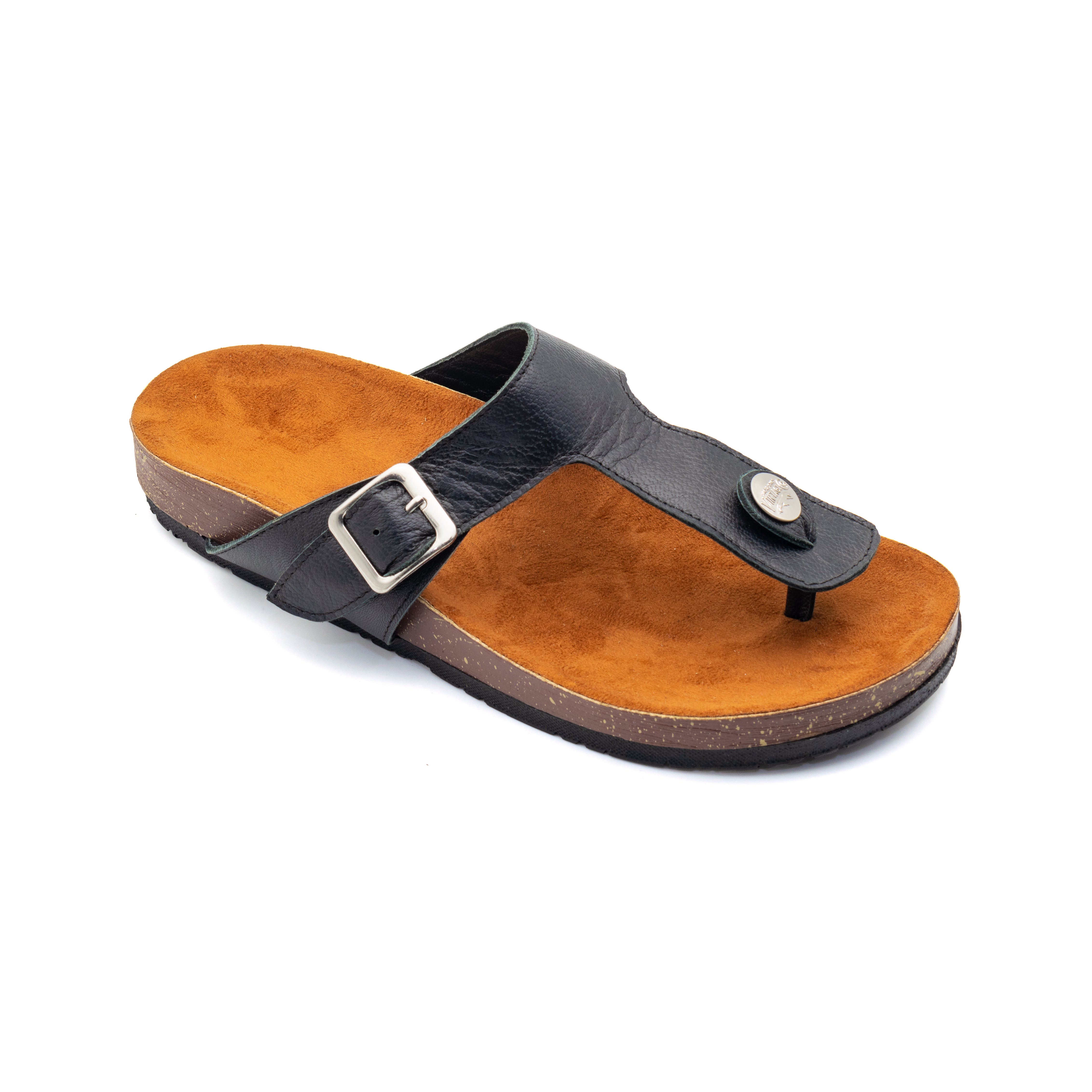 Vertical-Toe Slipper - Black