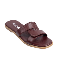 Maya Slim Slippers - Marron