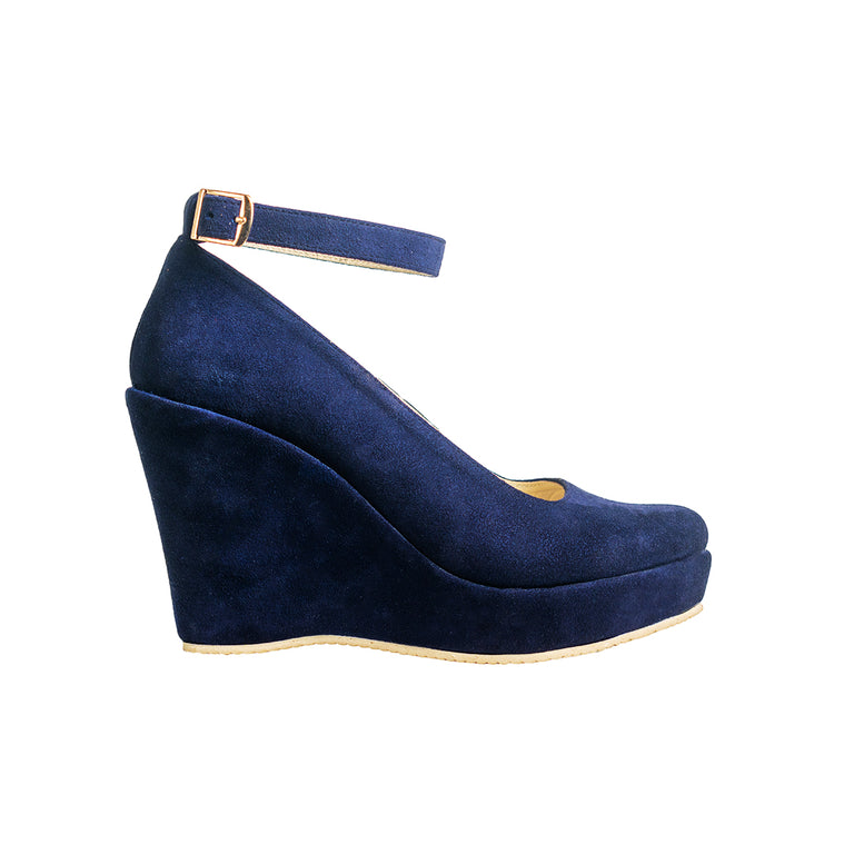 11 CM - Wedges Ballarina - Dark Blue