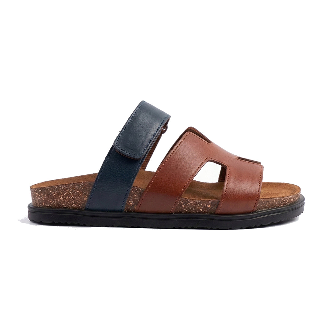 HURA Sandals - Marron x Dark-blue