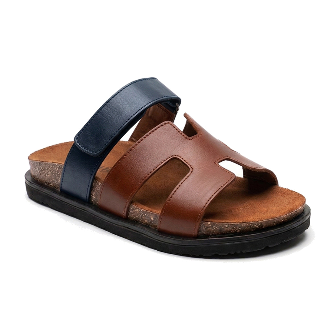 HURA Sandals - Marron x Dark-blue