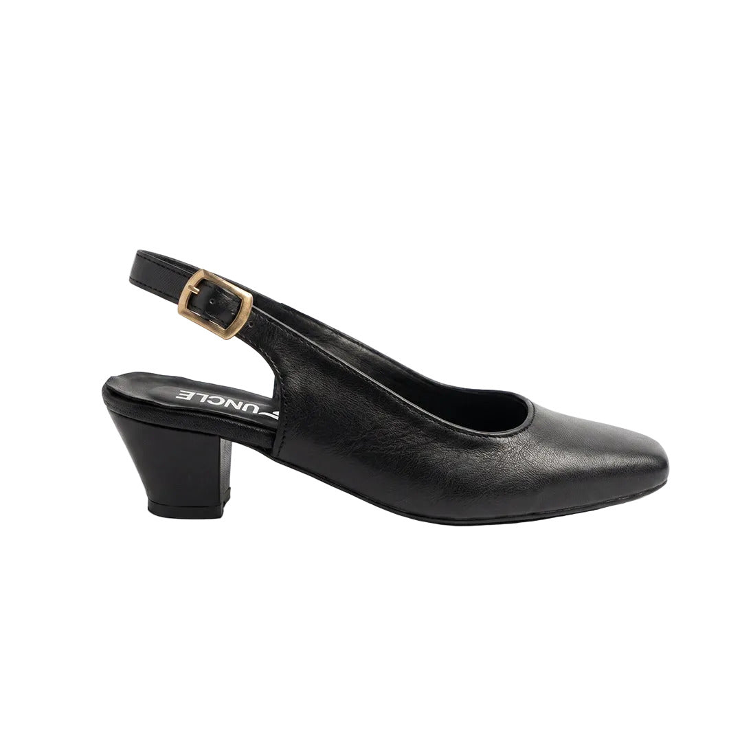 The Sofia Block Slingback - Black