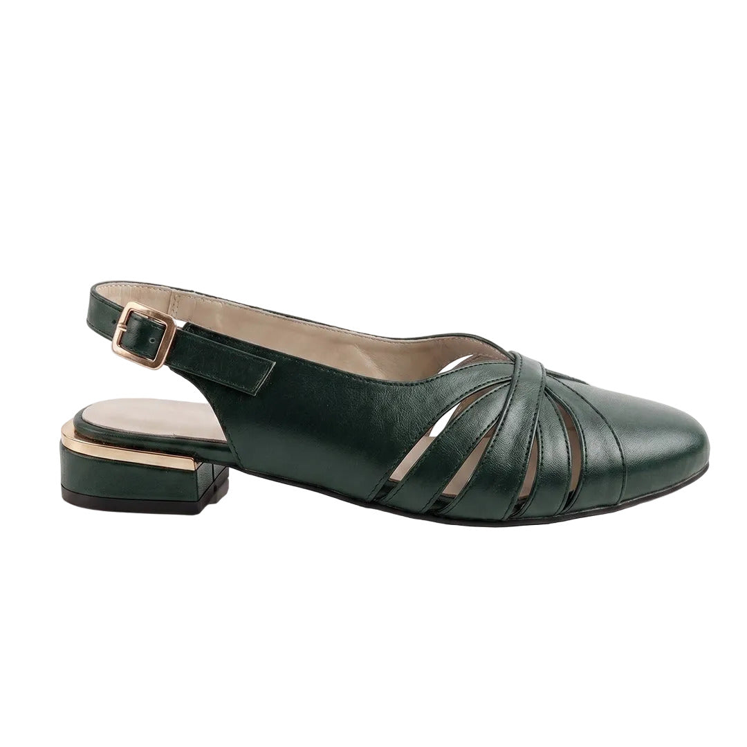 The Dark-Green Angel Heels