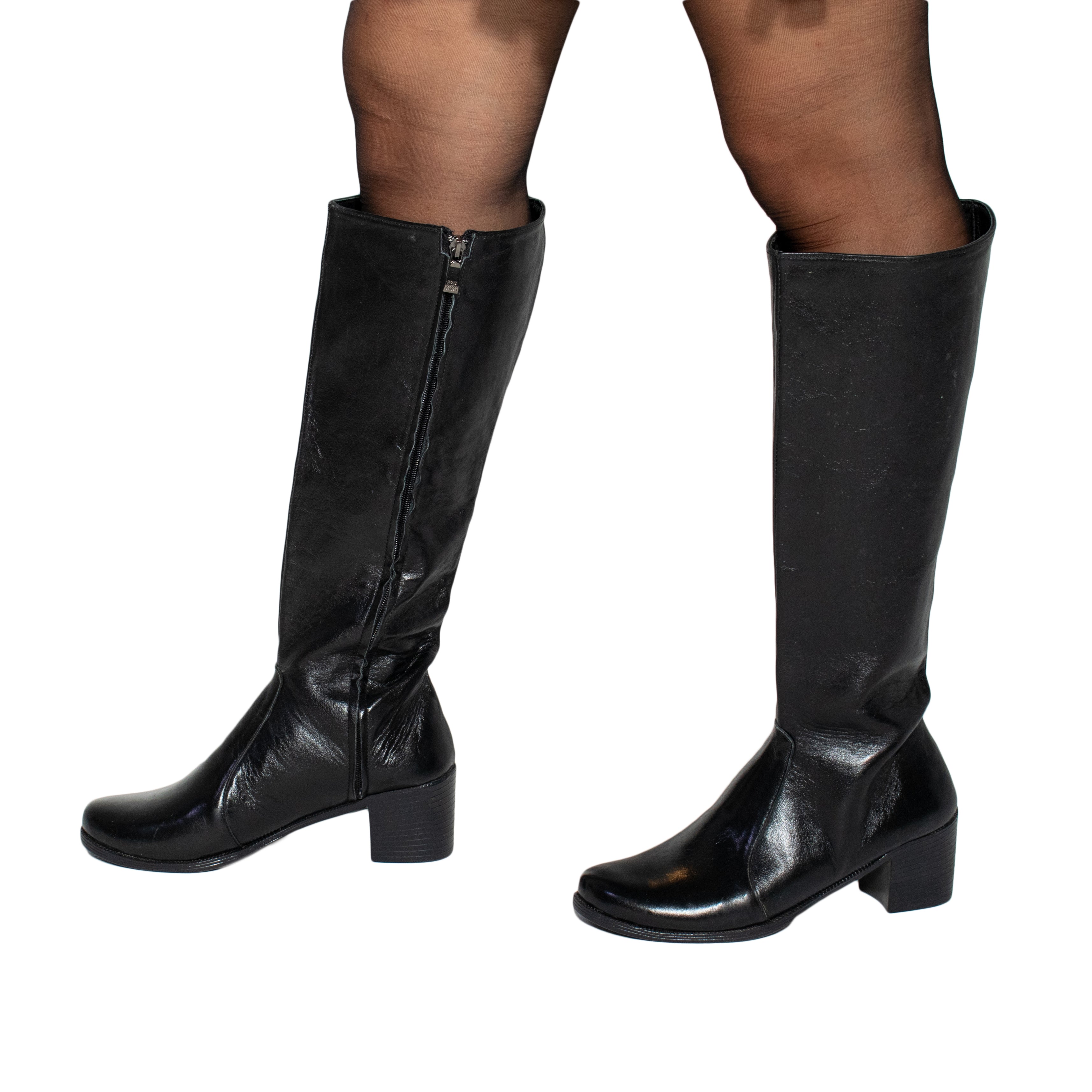 Slim Fit Boots - Black