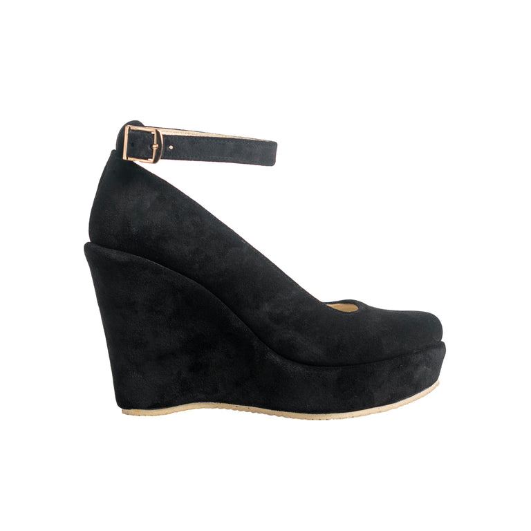 11 CM - Wedges Ballarina - Black