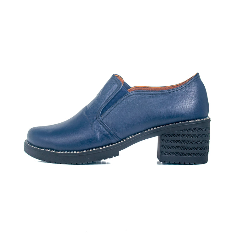 ELASTIC 5-CM Shoe - Dark blue