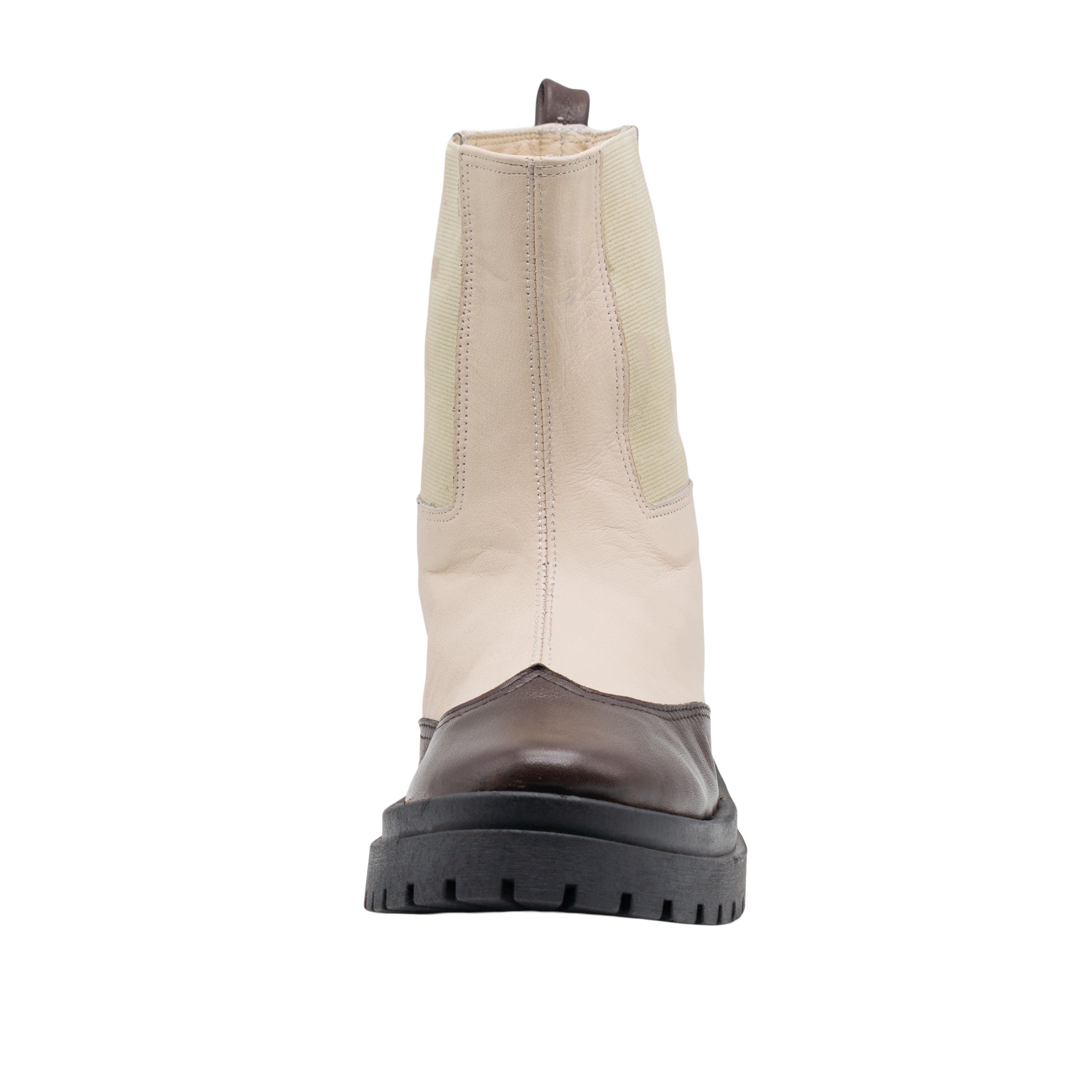 Valentine Boots - Beige X Brown