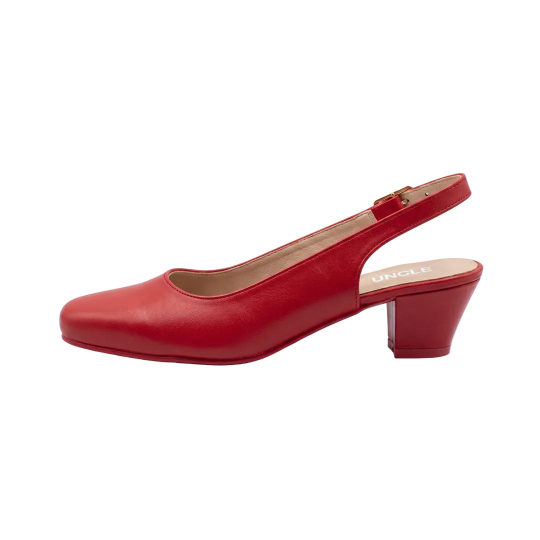 The Sofia Block Slingback - Red