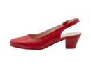 The Sofia Block Slingback - Red