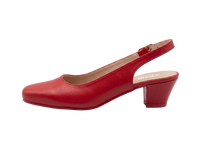 The Sofia Block Slingback - Red