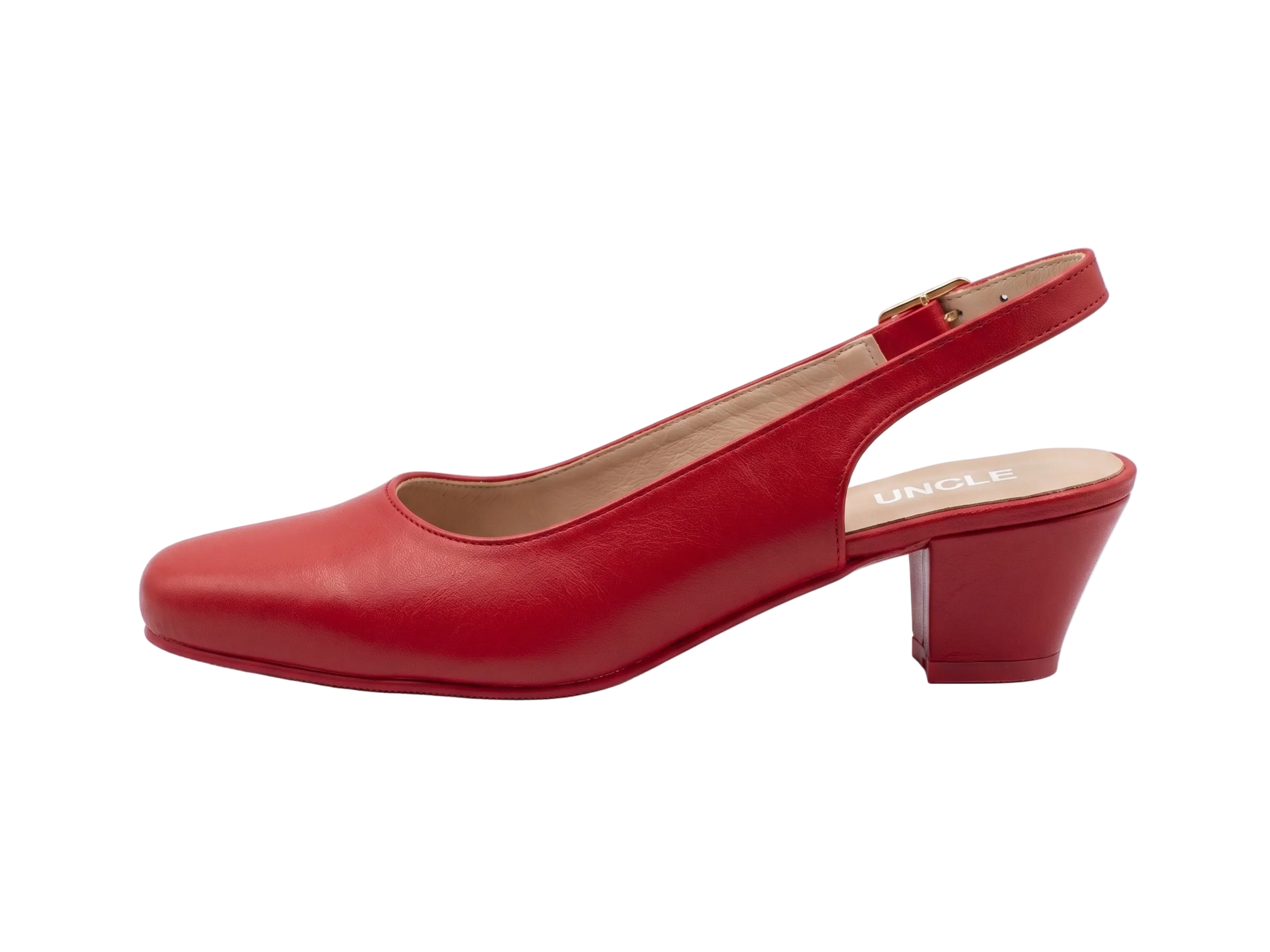 The Sofia Block Slingback - Red