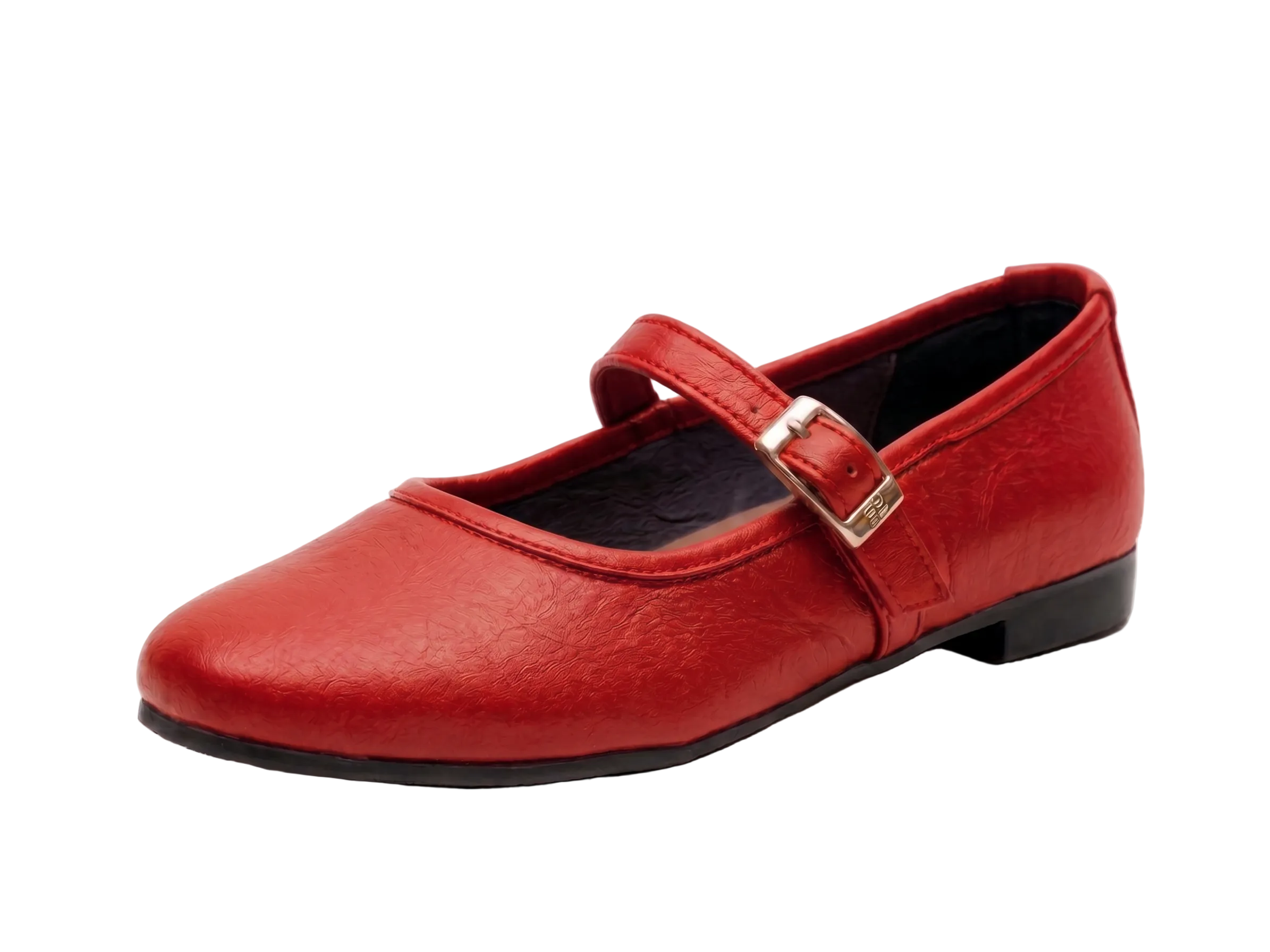 Single Buckle Ballarina - Red