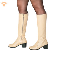 Slim Fit Boots - Beige - UNCLE