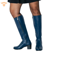 Slim Fit Boots - Dark Blue - UNCLE