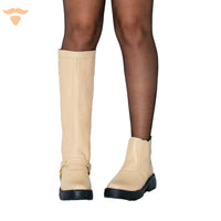 TWO IN ONE Boots - Beige - UNCLE