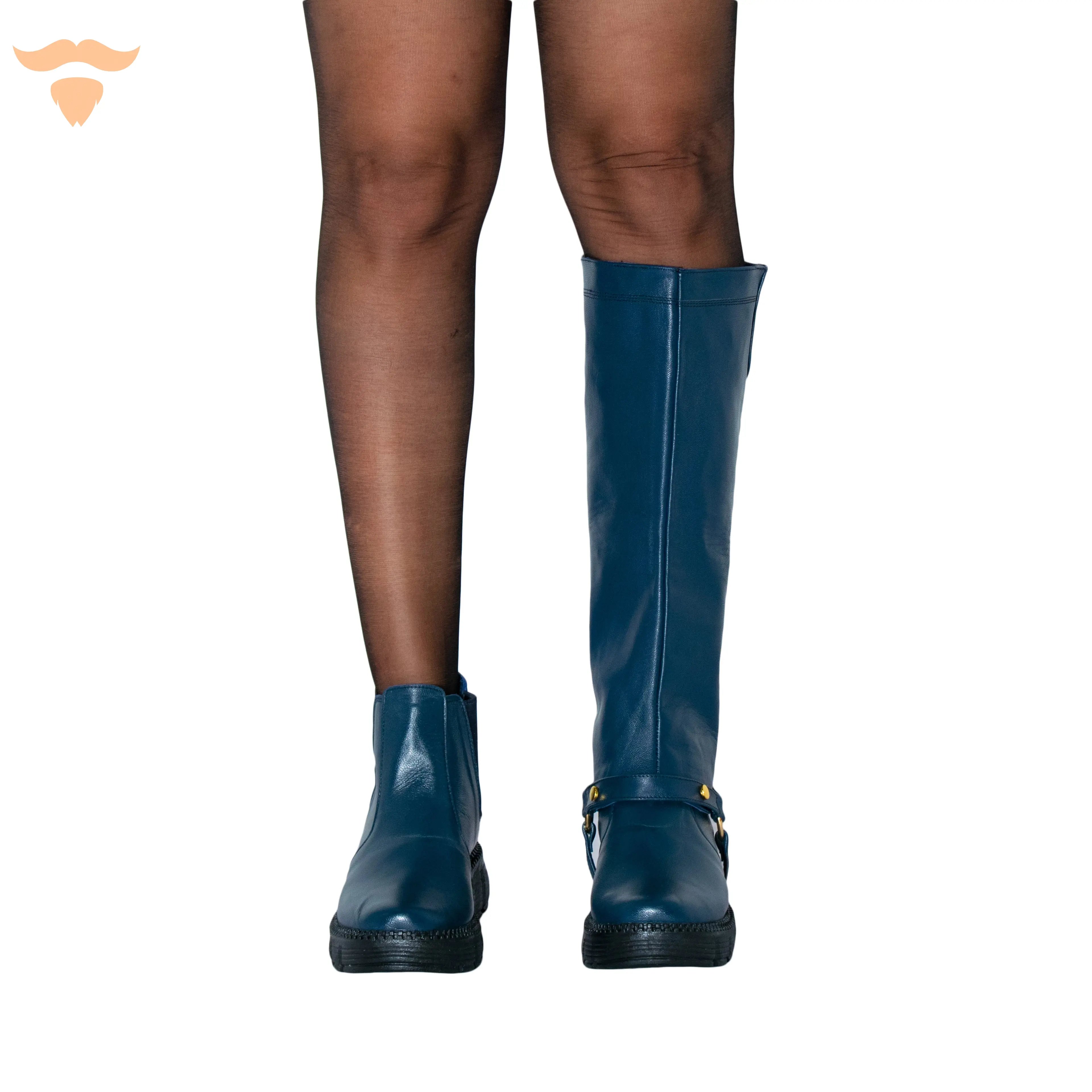 TWO IN ONE Boots - Dark Blue